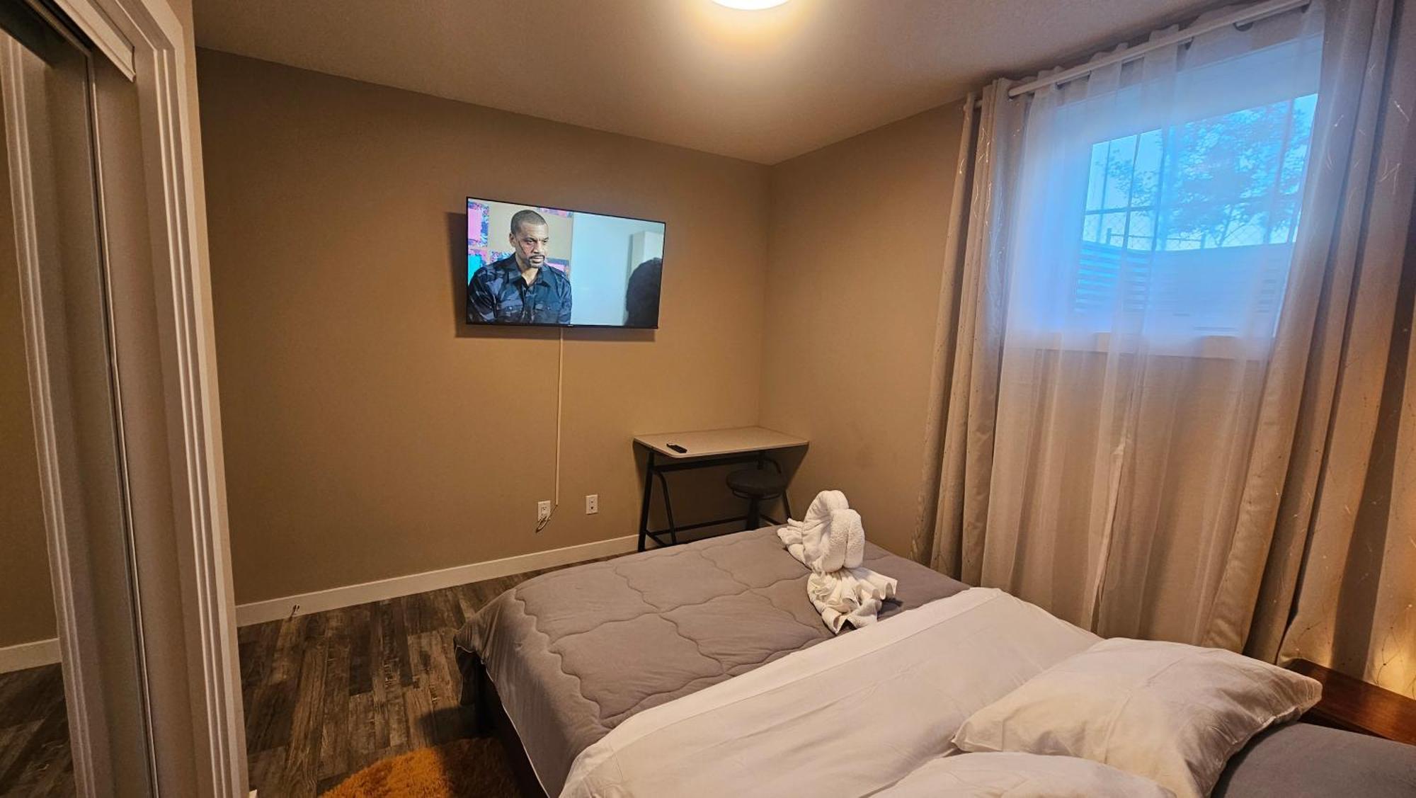 Luxury Basement With 2 Bedrooms, 2 Queen Beds, Free Wi-fi, And Free Parking Apartment